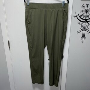 Eddie Bauer Womens‎ Green Hiking Ankle Pants Atheltic Wind Thin Medium